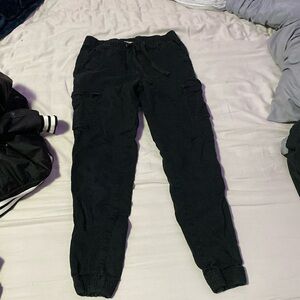 Black Cargos for Women, Low rise, Size Small